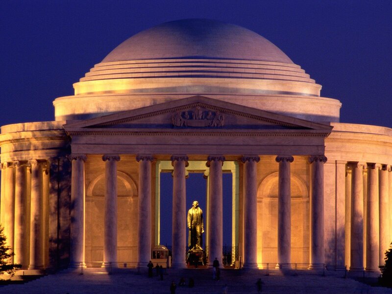 Jefferson Memorial at night