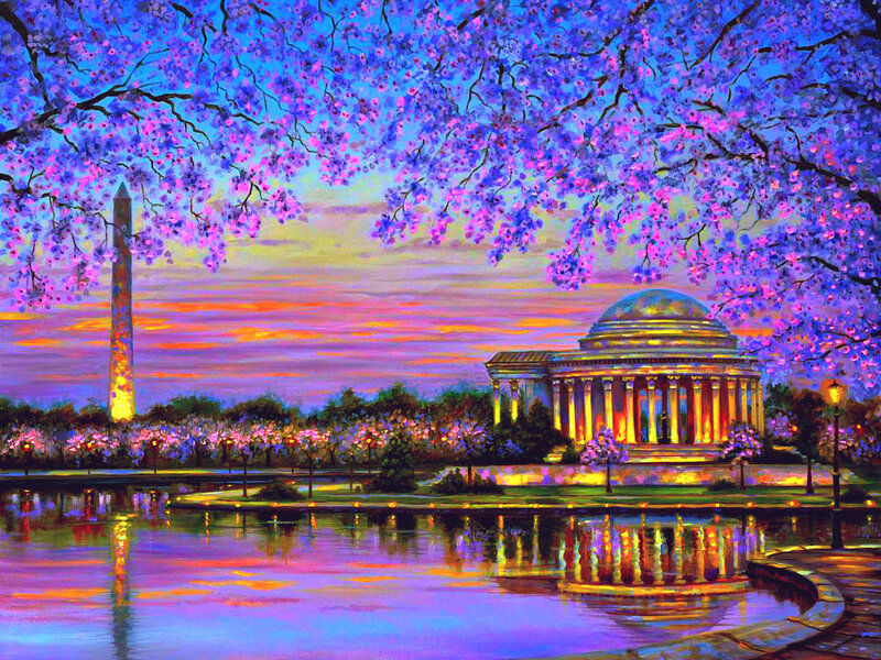 Jefferson Memorial at Sunset
