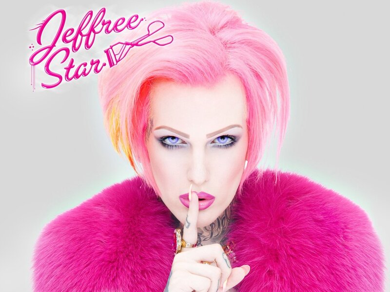 Jeffree Star with pink hair