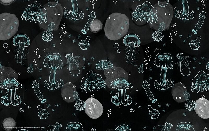 jellyfish underwater pattern