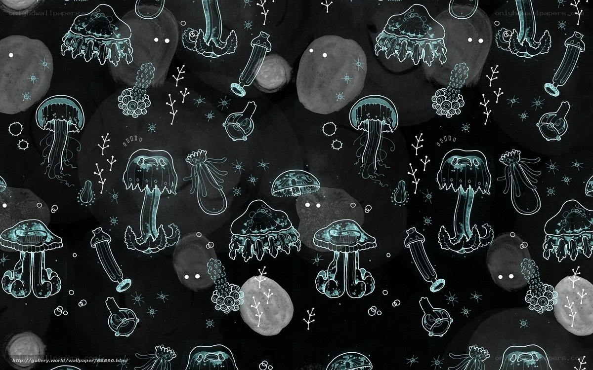 jellyfish underwater pattern