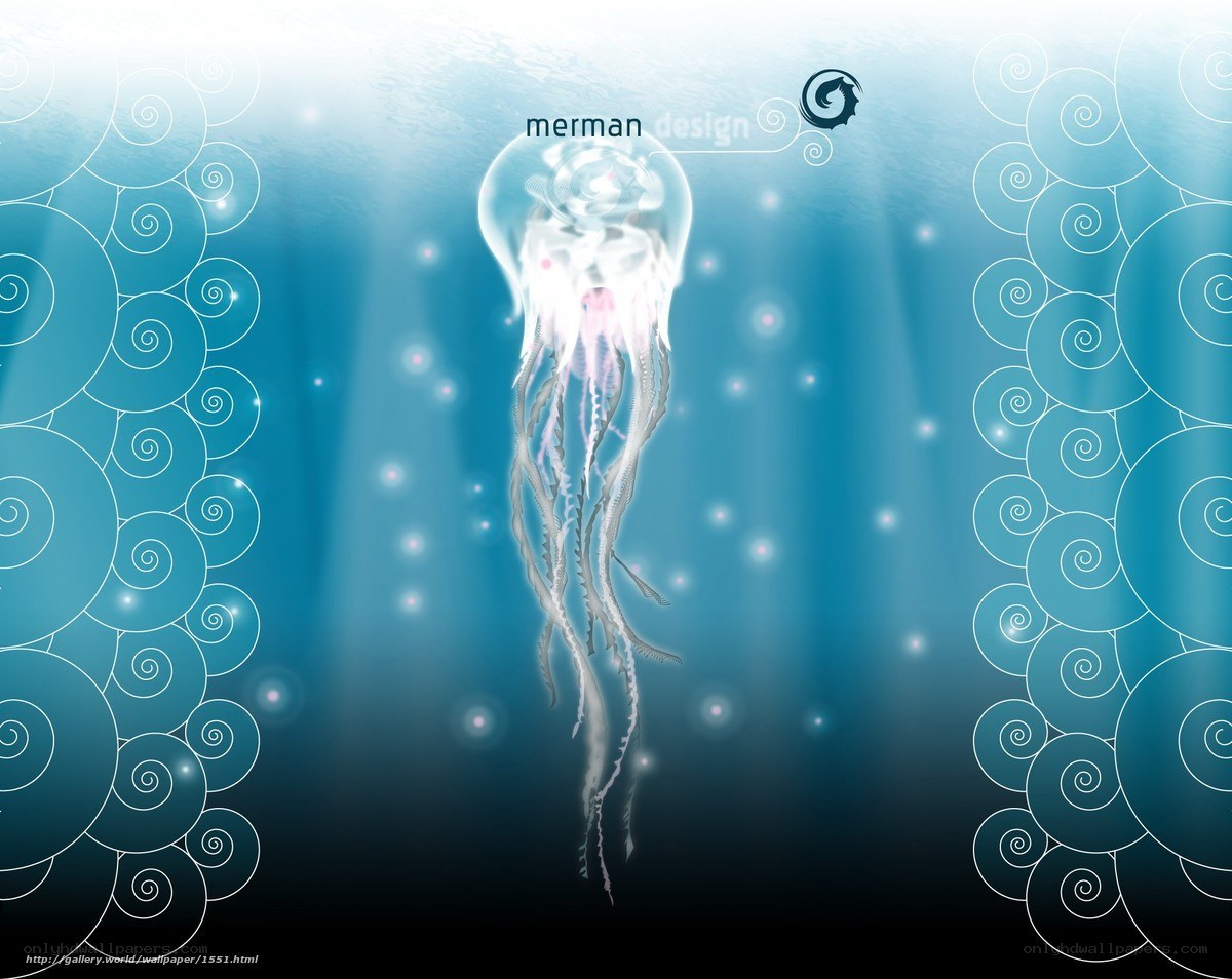 jellyfish underwater scene