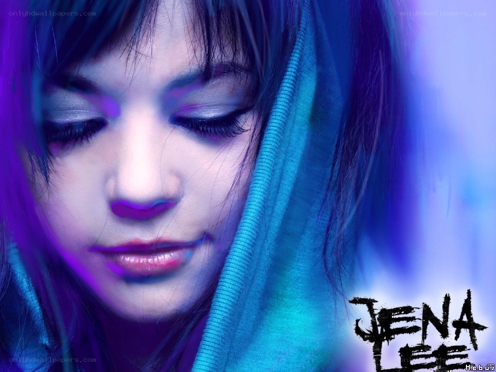 Jena Lee portrait with blue lighting