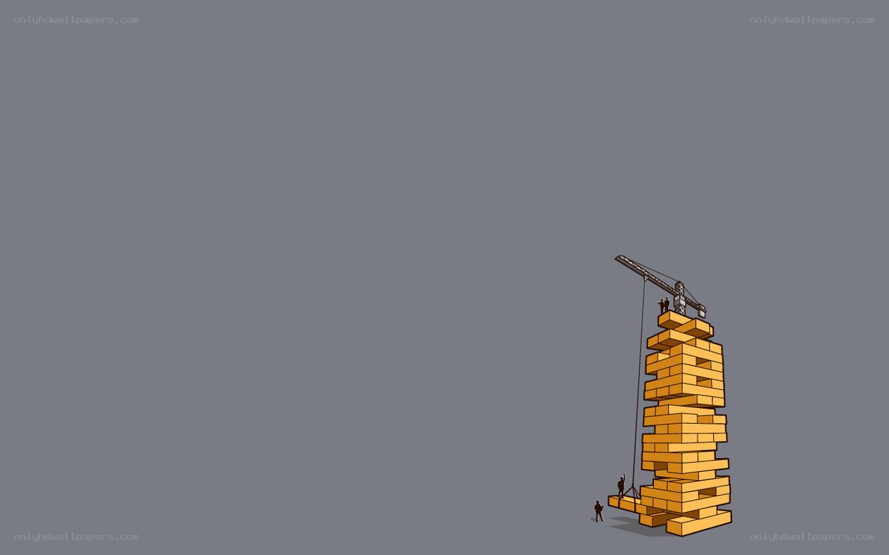 Jenga tower construction