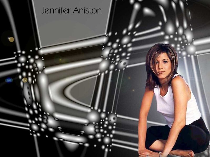 Jennifer Aniston Crouching