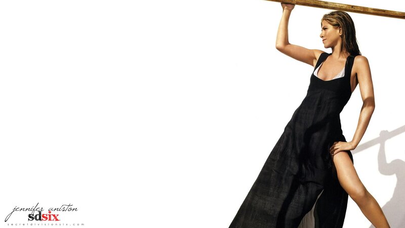 Jennifer Aniston in black dress