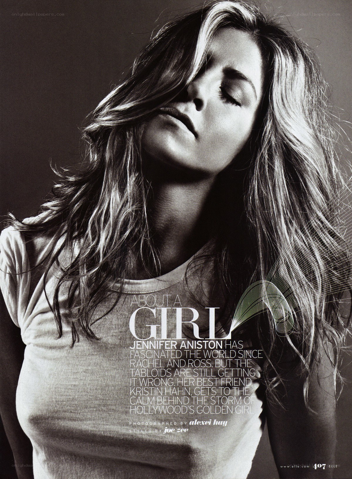 Jennifer Aniston magazine feature