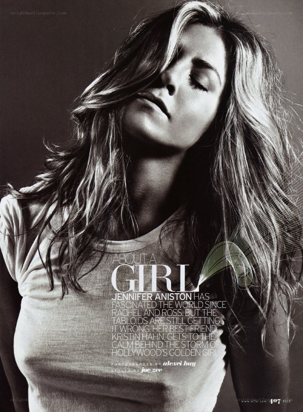 Jennifer Aniston magazine feature