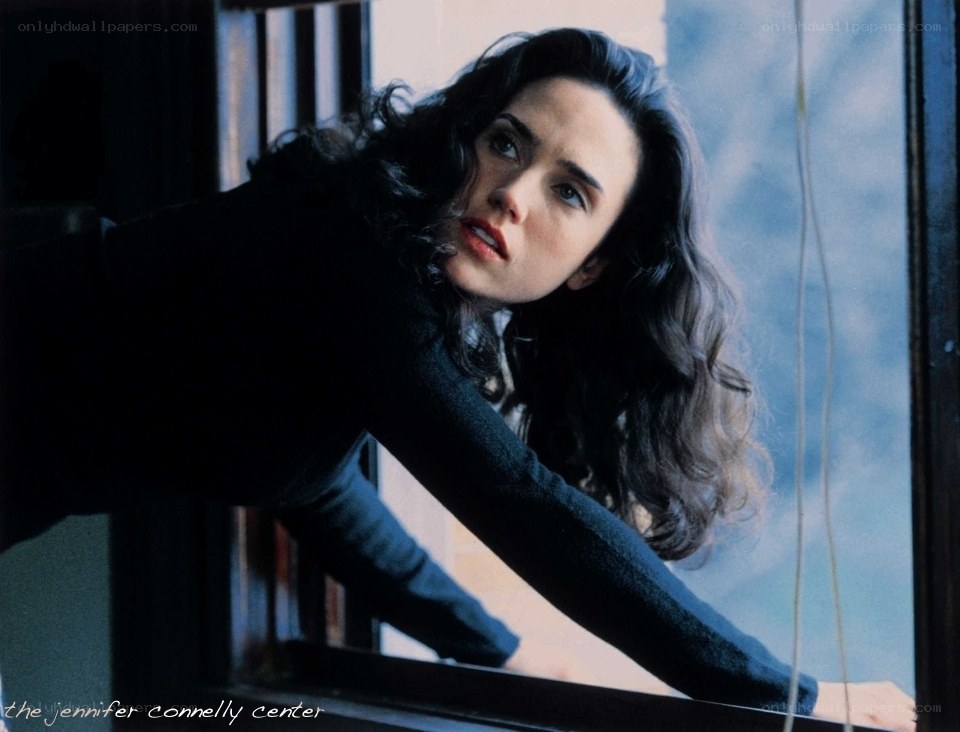 Jennifer Connelly at a window