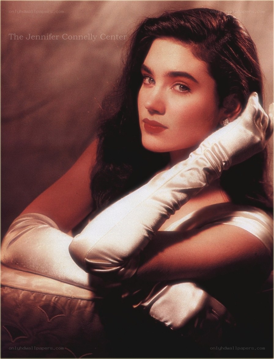 Jennifer Connelly in white gloves