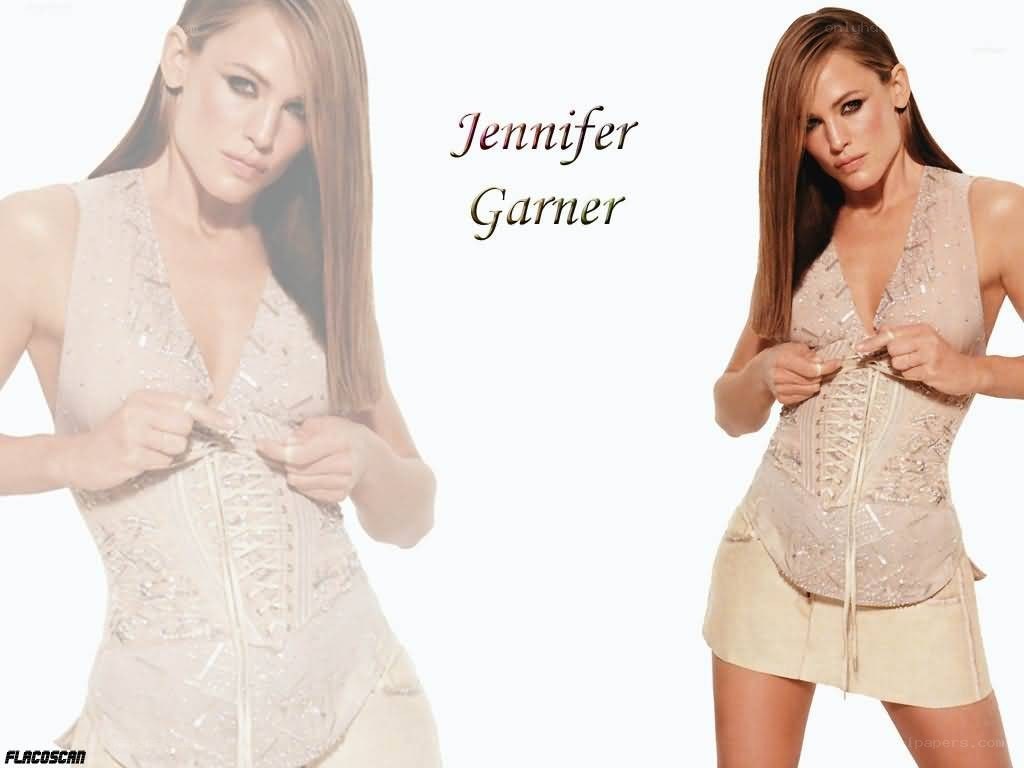 Jennifer Garner in a corset