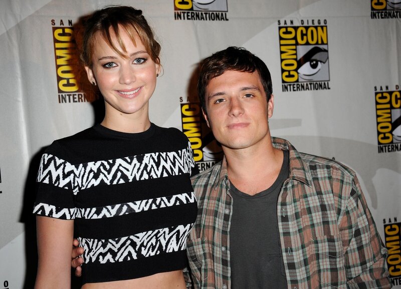 Jennifer Lawrence and Josh Hutcherson at Comic-Con