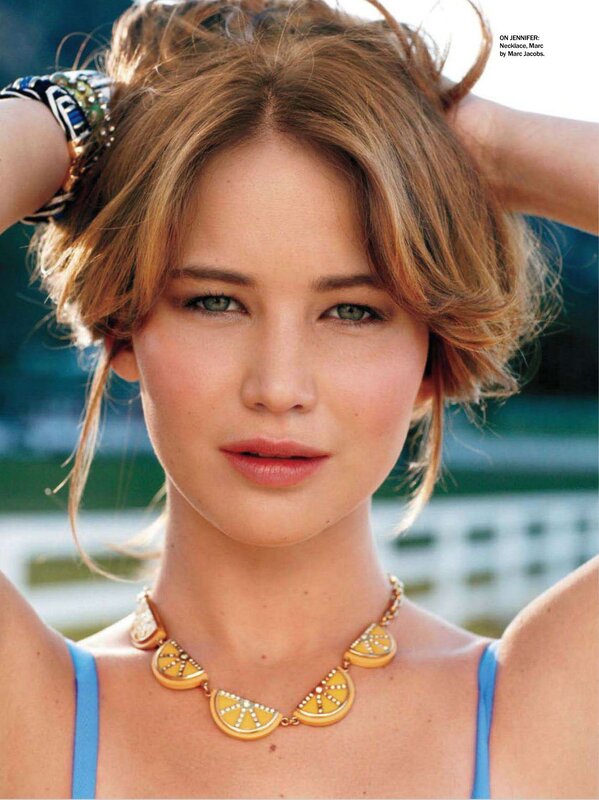 Jennifer Lawrence in a magazine photo
