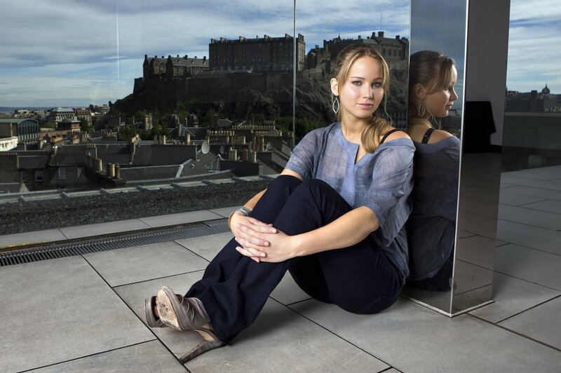 Jennifer Lawrence in Edinburgh