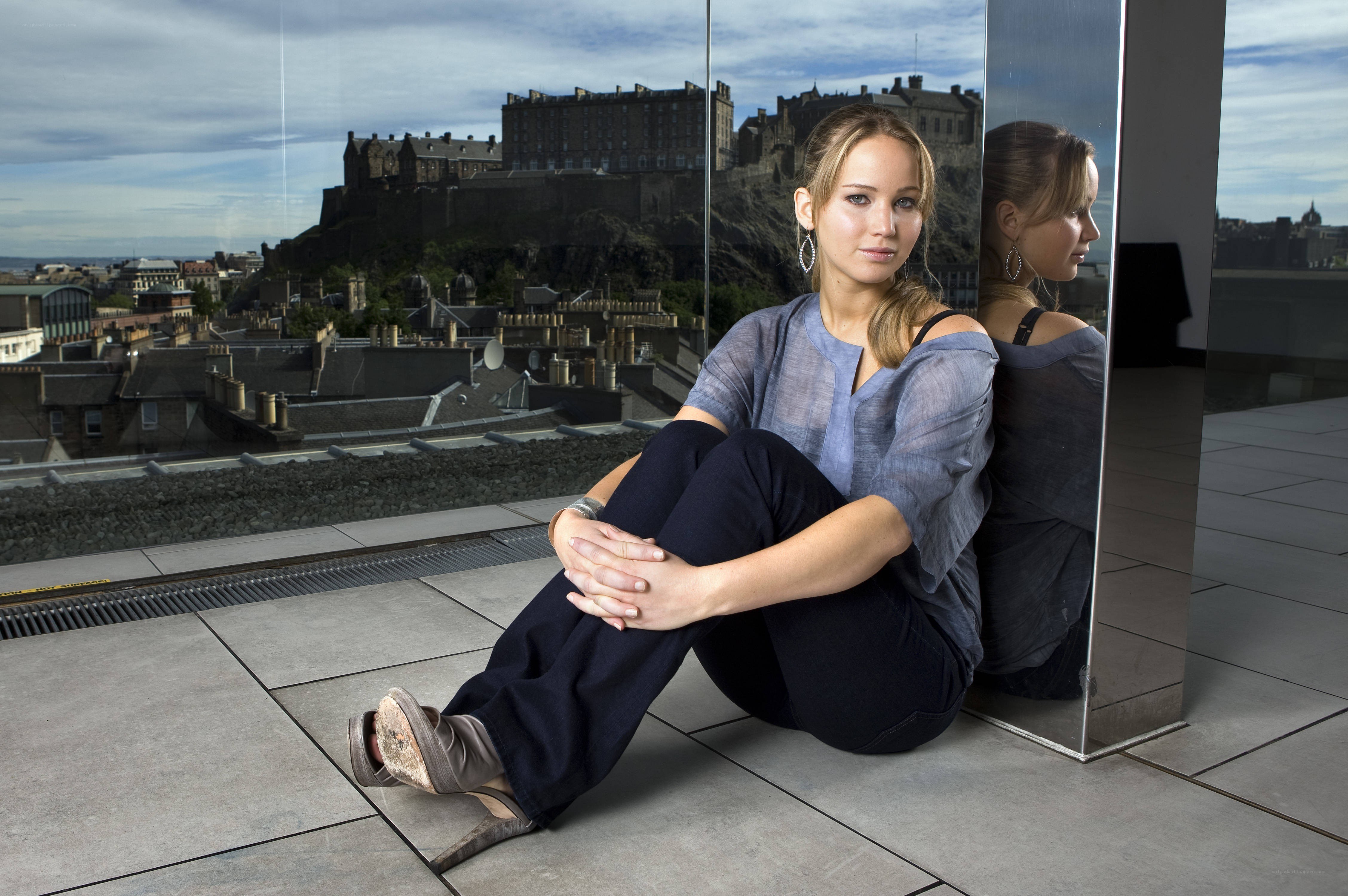 Jennifer Lawrence in Edinburgh