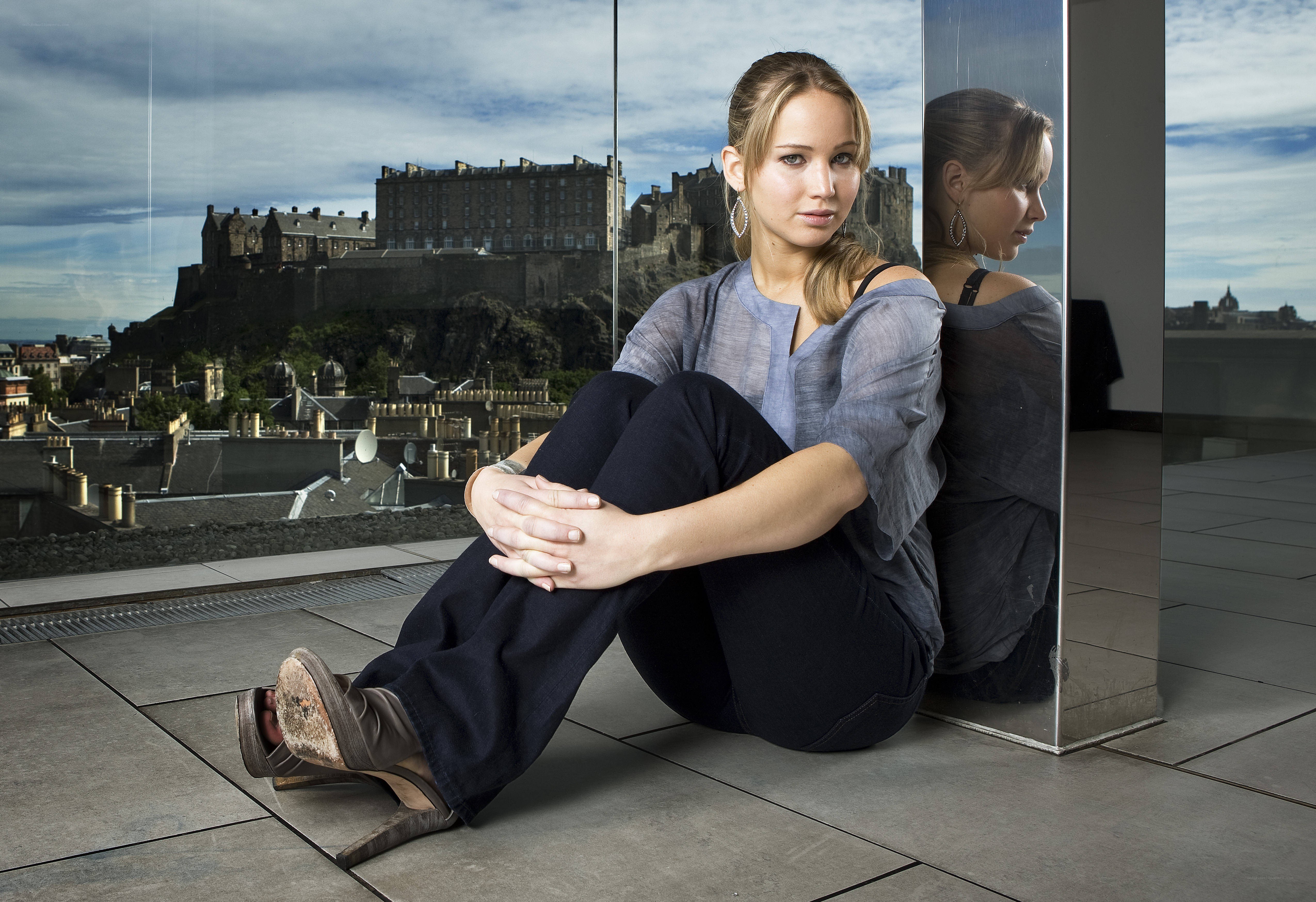 Jennifer Lawrence in Edinburgh