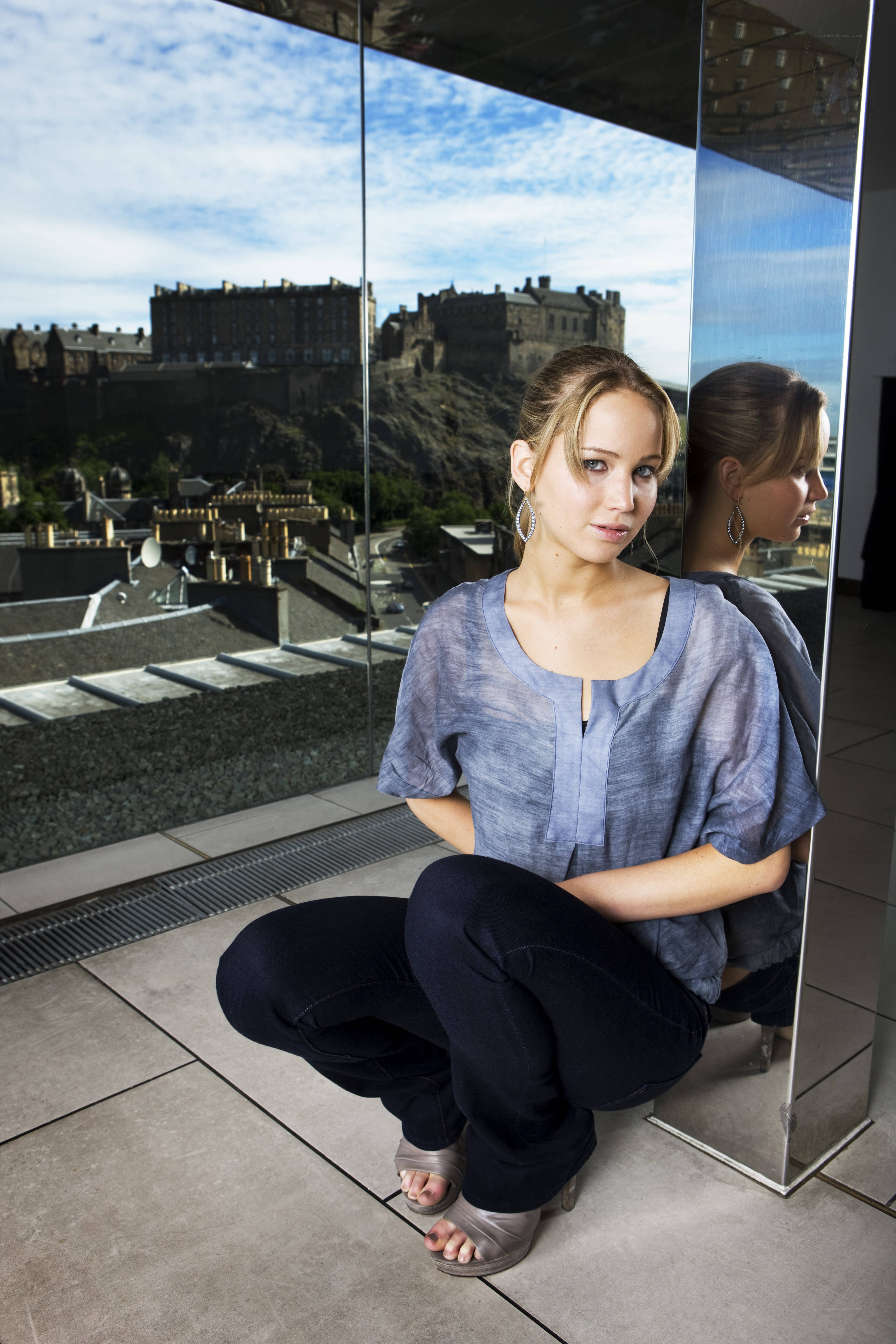 Jennifer Lawrence in Edinburgh
