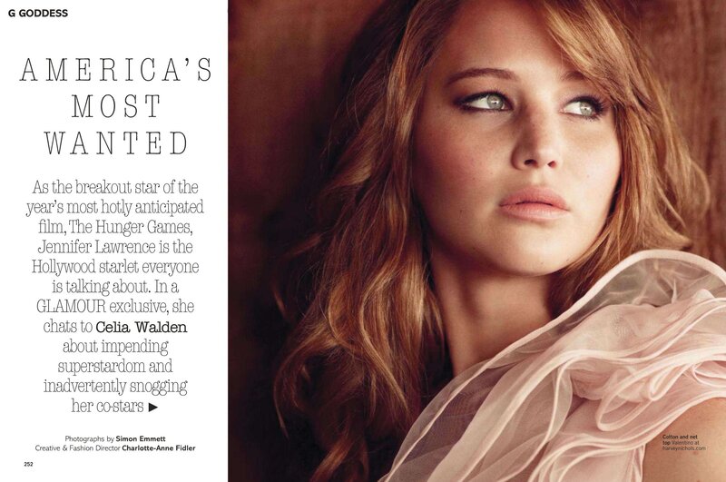 Jennifer Lawrence in Glamour