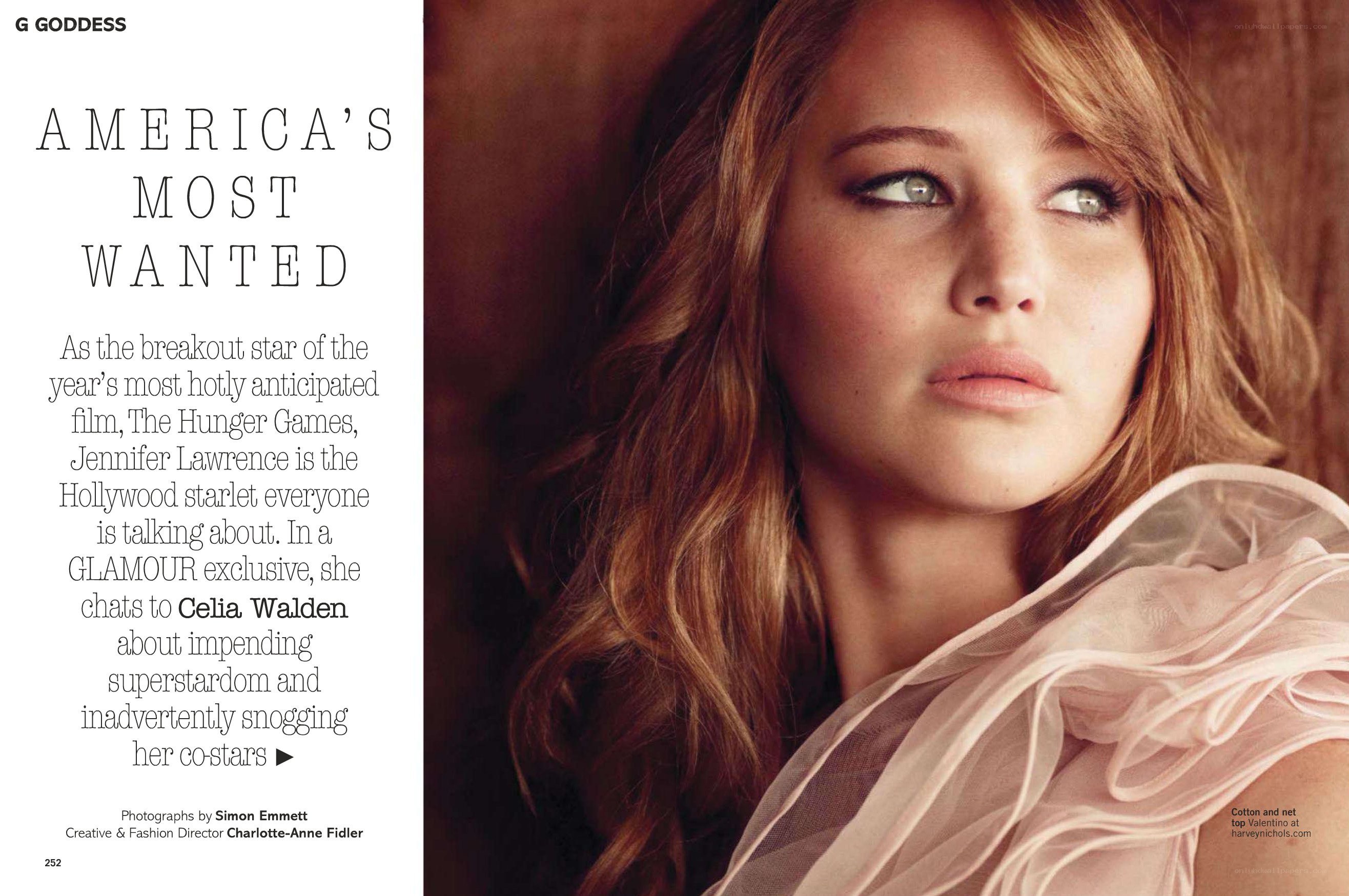 Jennifer Lawrence in Glamour