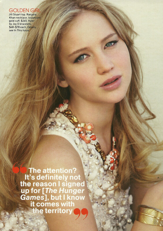 Jennifer Lawrence in magazine feature