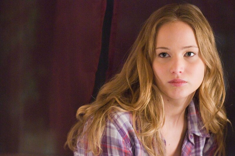 Jennifer Lawrence in plaid shirt