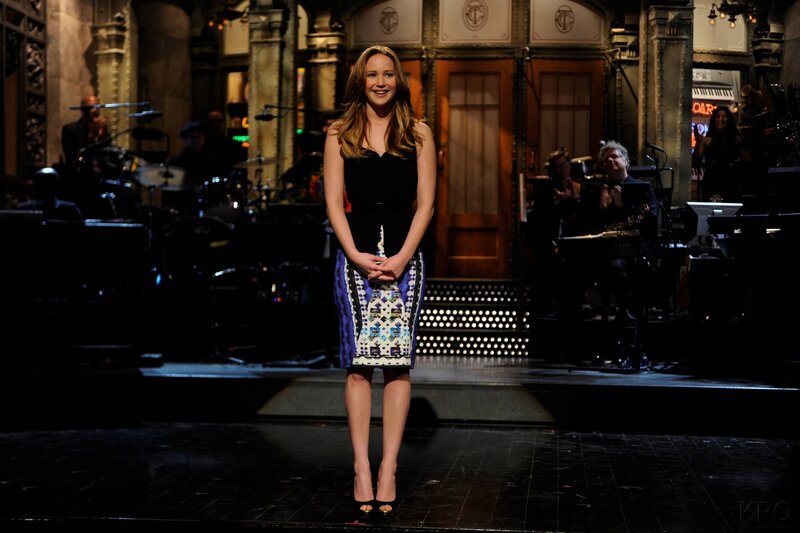 Jennifer Lawrence on stage