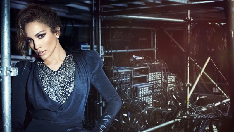 Jennifer Lopez in a dark setting
