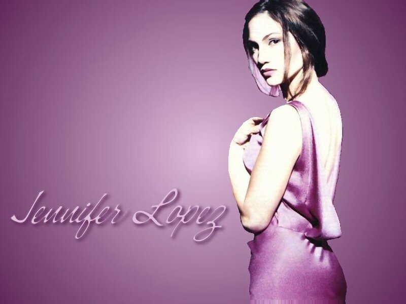 Jennifer Lopez in purple dress