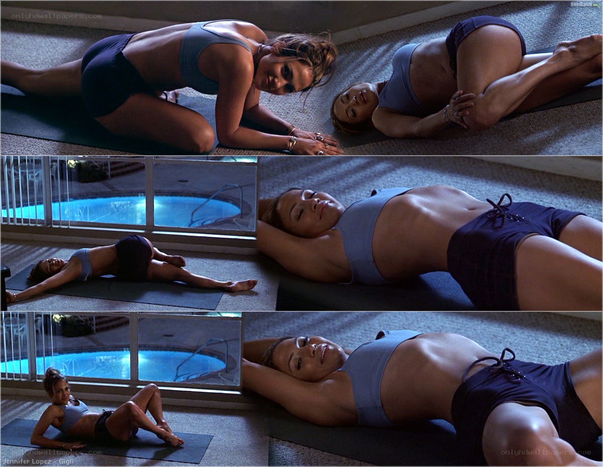Jennifer Lopez in workout scene