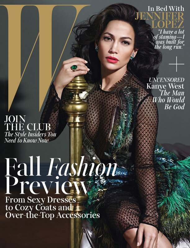 Jennifer Lopez on W magazine cover