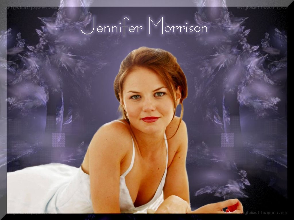 Jennifer Morrison in white dress