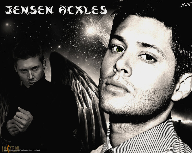 Jensen Ackles with angel wings