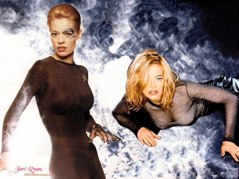 Jeri Ryan in Star Trek costumes