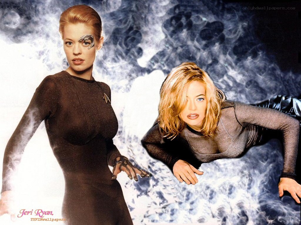 Jeri Ryan in Star Trek costumes