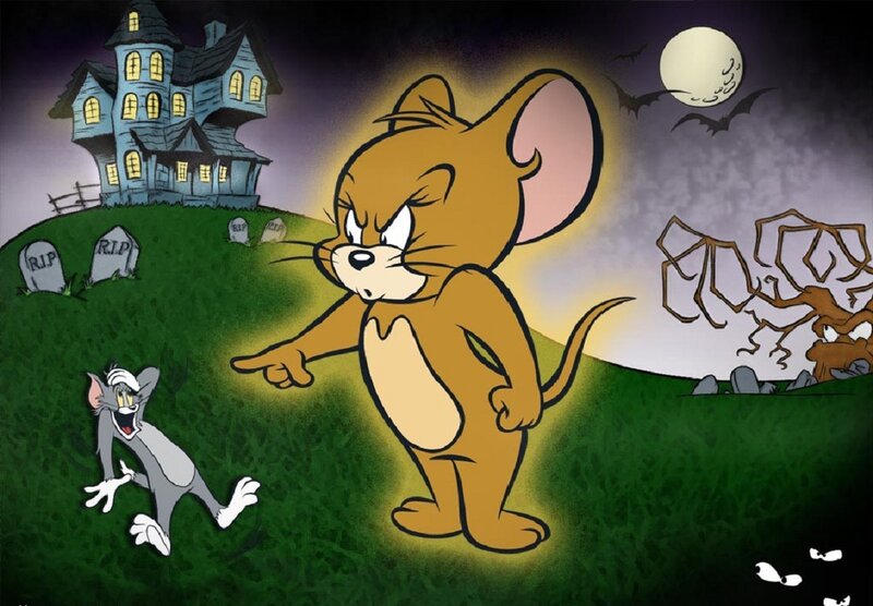 Jerry the Mouse — Green, Spooky