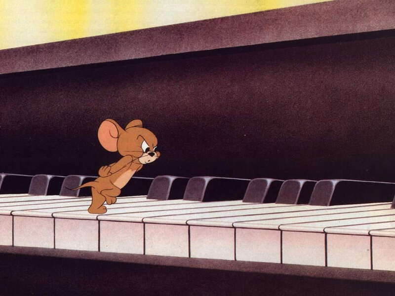 Jerry the Mouse on Piano