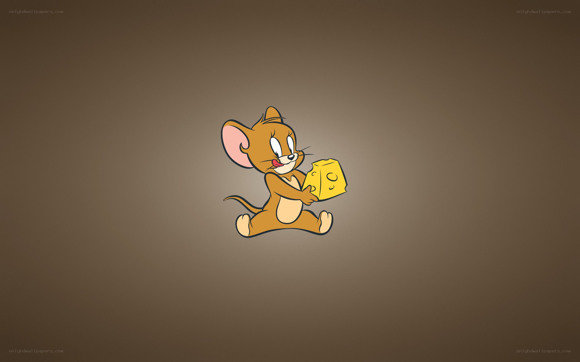 Jerry the mouse with cheese