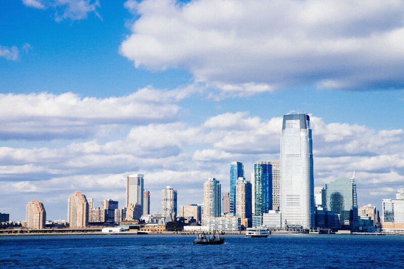 Jersey City skyline from the water