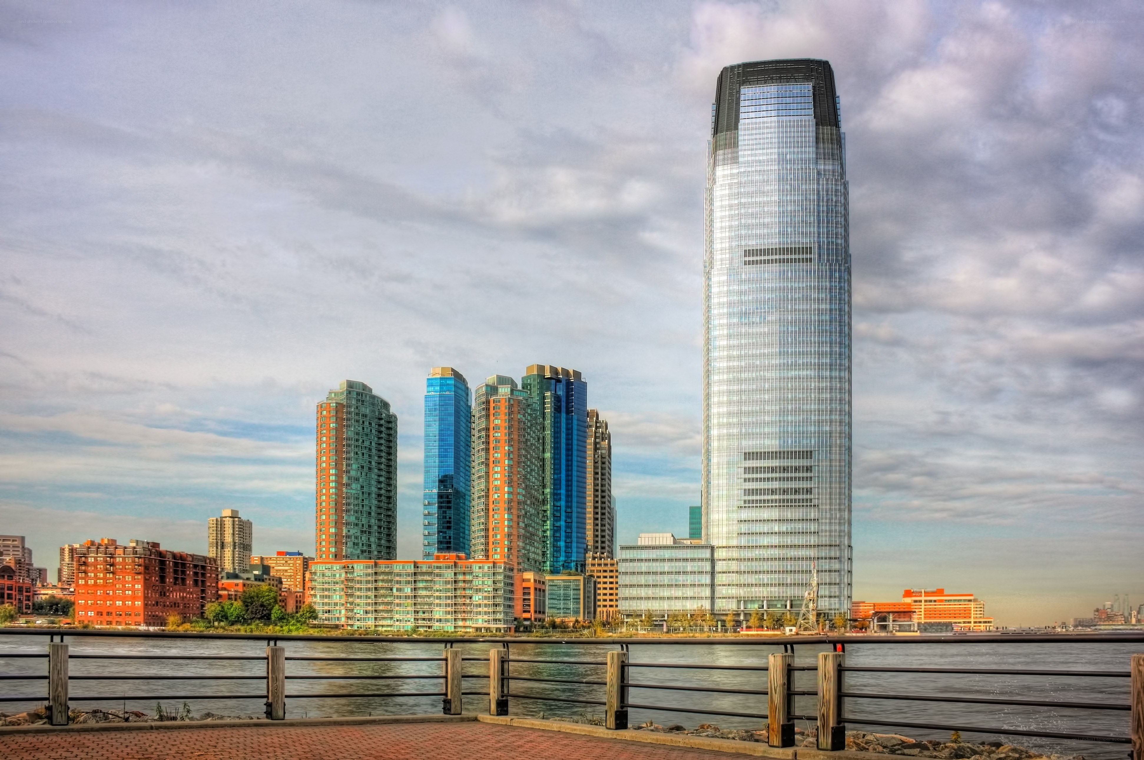 Jersey City skyline from waterfront