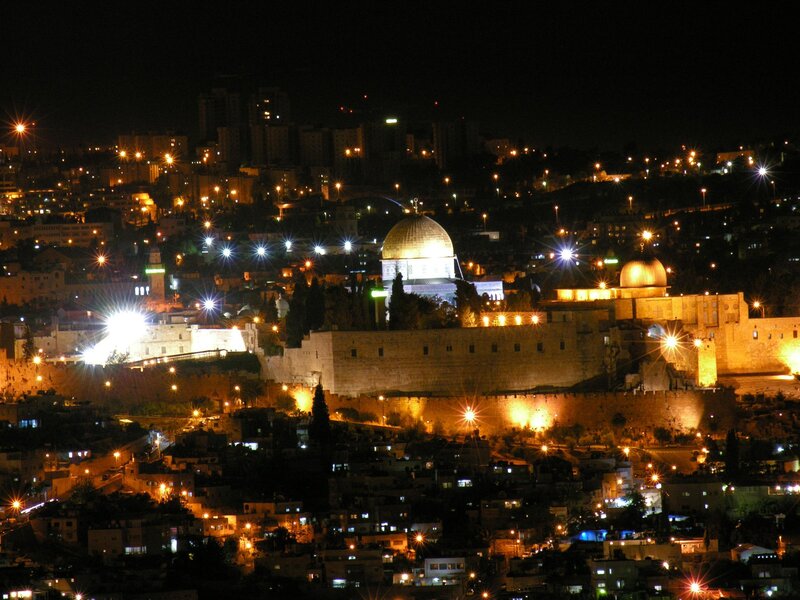 Jerusalem at night