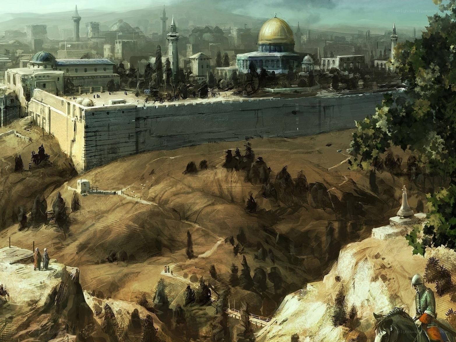 Jerusalem cityscape artwork
