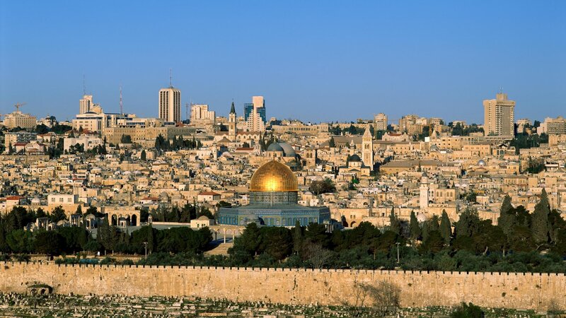 Jerusalem skyline with Dome of the Rock