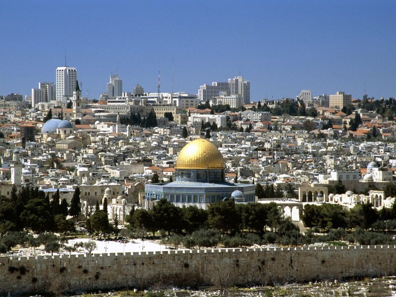 Jerusalem skyline with Dome of the Rock