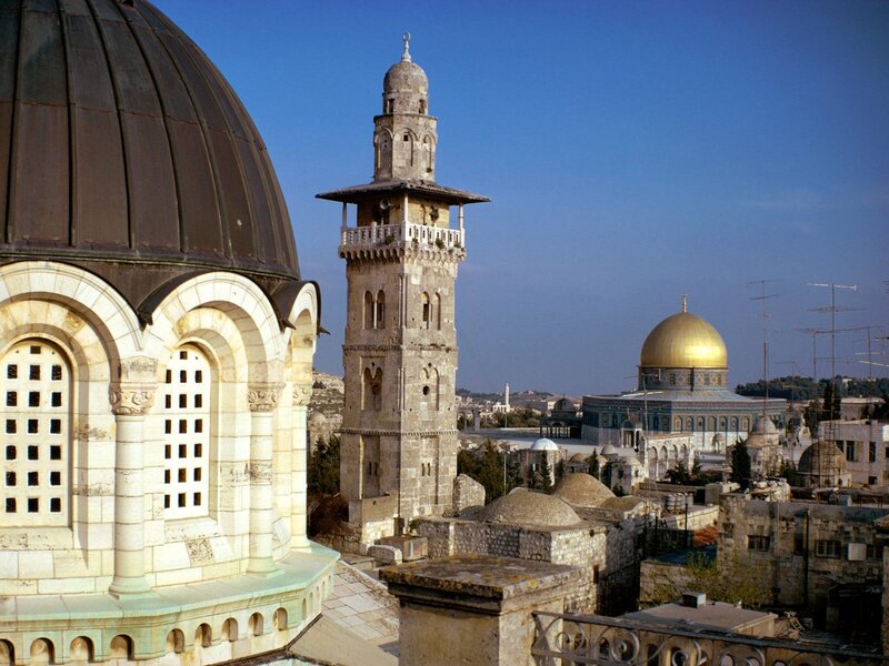Jerusalem skyline with domes
