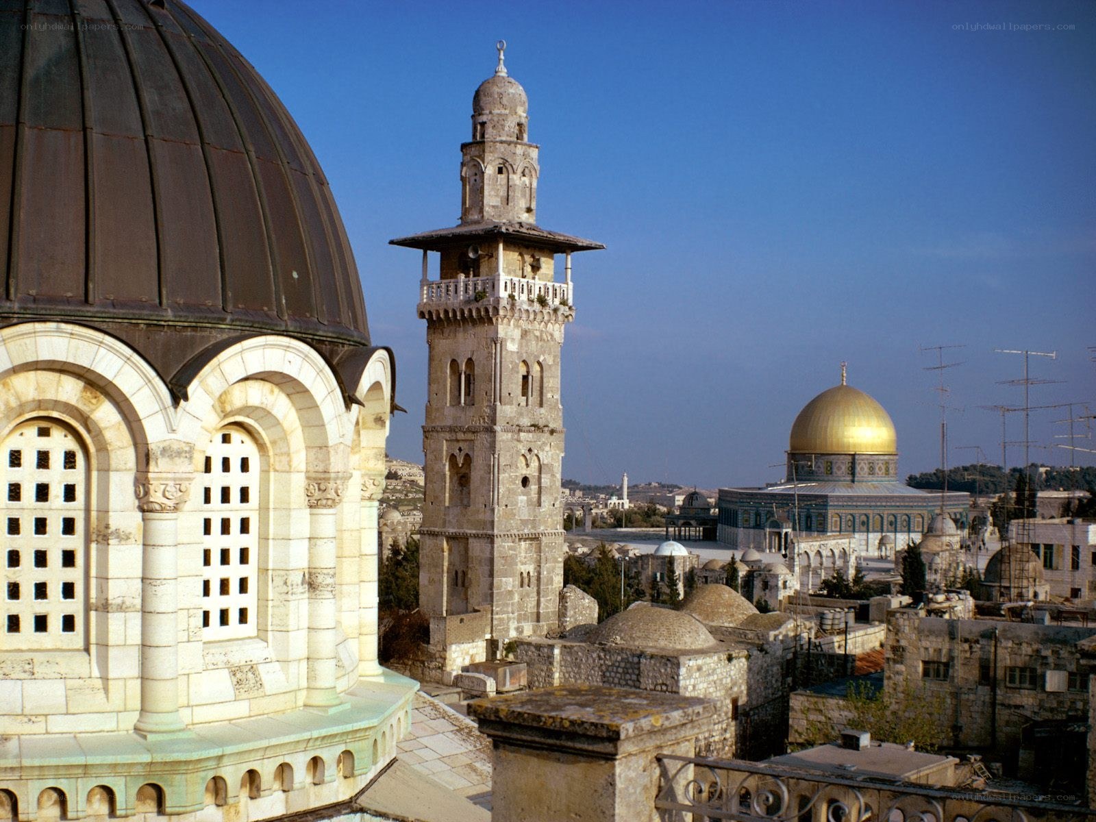 Jerusalem skyline with domes