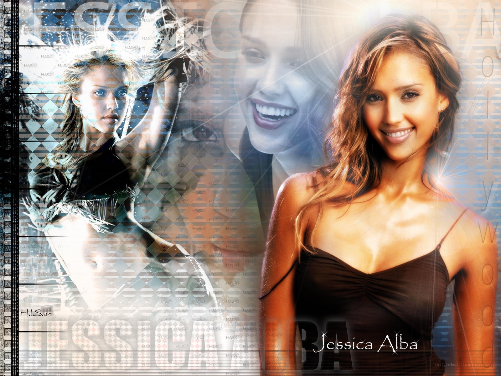 Jessica Alba collage artwork