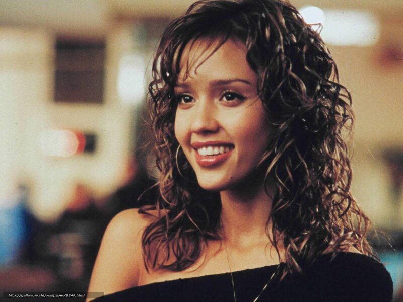 Jessica Alba in a black top