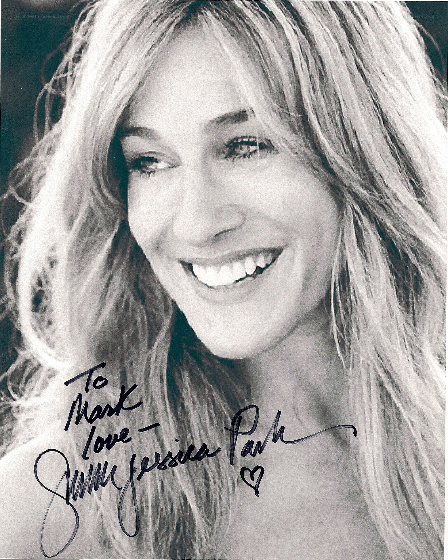 Jessica Park signed photo