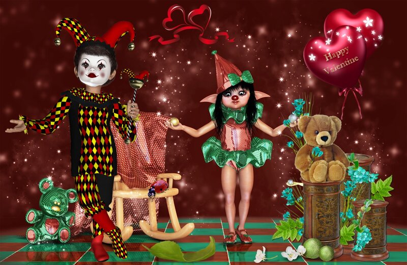 Jester and Elf Characters