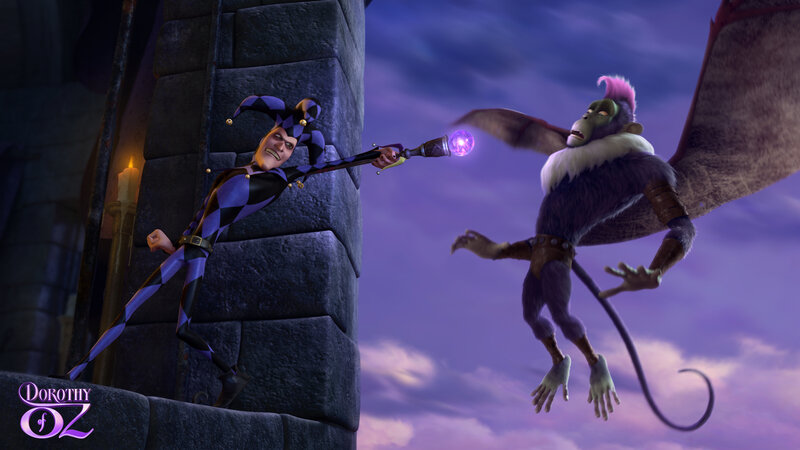 Jester and Monkey Flying